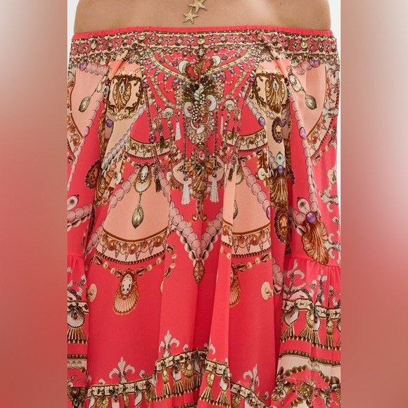 NWOT Camilla Shell Games A Line Frill Dress MSRP $749 - Picture 2 of 5